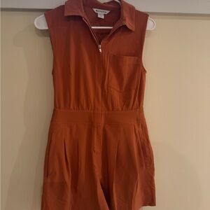 NWOT Athleta Burnt Orange Romper